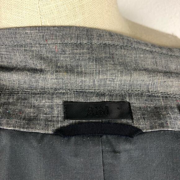 ATM ANTHONY THOMAS MELILLO Heathered Gray Blazer Jacket Button Size 8 Career - Picture 3 of 11